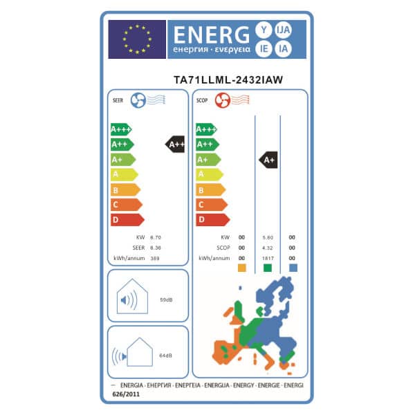 Tesla TA71LLML 2432IAW Κλιματιστικό Air Condition 24000 BTU 6 Tesla TA71LLML 2432IAW Κλιματιστικό Air Condition 24000 BTU 6