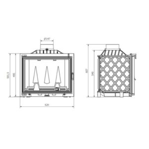 Technical Optimum 62 Ενεργειακό Τζάκι 8 kW 1