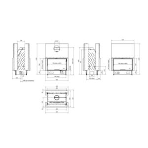 Technical Pantech 100 Evo LD Tunnel Ενεργειακό Τζάκι 14 kW 1