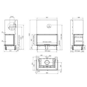 Technical Pantech 100 Evo U LD Ενεργειακό Τζάκι 14 kW 1