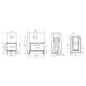Technical Pantech 100 Evo V LD Ενεργειακό Τζάκι 14 kW 1