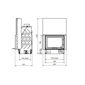 Technical Pantech 80 Evo LD Ενεργειακό Τζάκι 8 kW 1