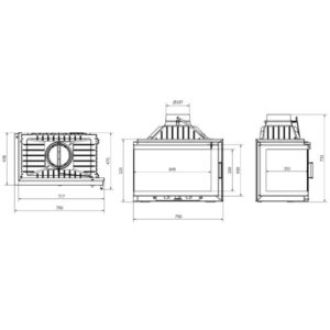 Technical Pantherm 75 CG Ενεργειακό Τζάκι 15 kW 1