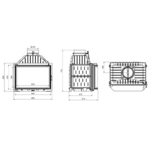 Technical Pantherm Prizma Ενεργειακό Τζάκι 15 kW 1