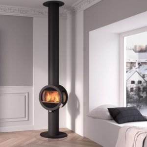 Nordpeis Me Pedestal With Glass Panels Ενεργειακή Σόμπα 5 8 kW